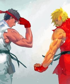 Ryu And Ken Paint By Numbers