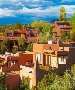 Santa Fe Houses Paint By Numbers