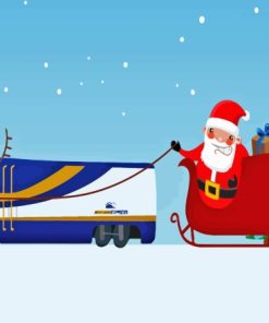 Santa Train Express Paint By Numbers