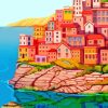 Sardinia Buildings Art Paint By Numbers