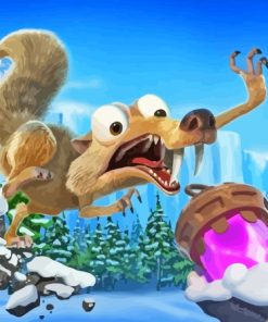 Scrat Ice Age Animation Paint By Numbers