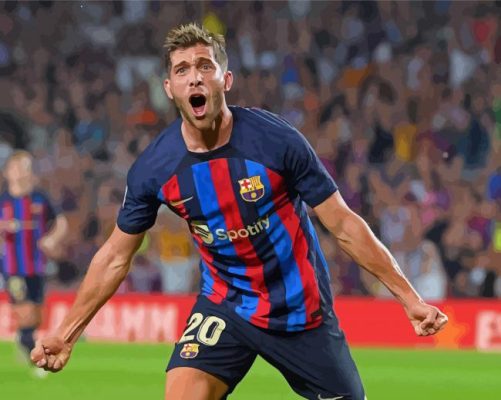 Sergi Roberto Football Player Paint By Numbers