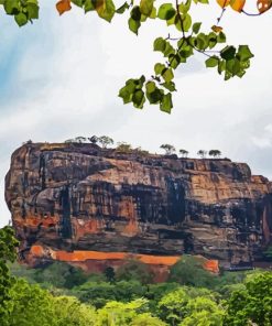 Sri Lanka Sigiriya Rock Paint By Numbers