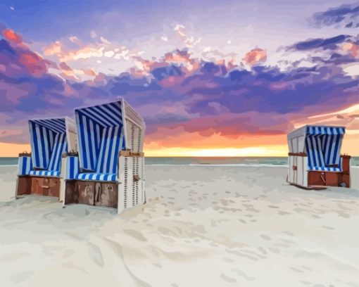 Sylt Beach Chairs Paint By Numbers