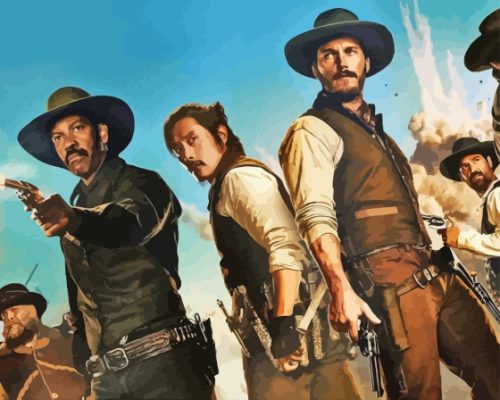 The Magnificent Seven Characters Paint By Numbers