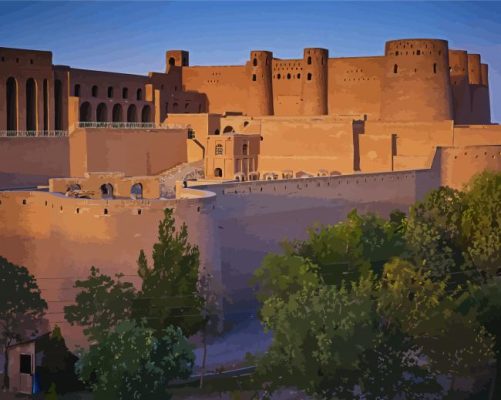 The Herat Citadel Historical Place Paint By Numbers