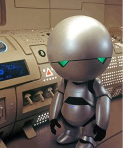 The Hitchhikers Guide To The Galaxy Marvin Robot Paint By Numbers