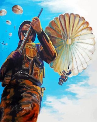 The Paratrooper Paint By Numbers