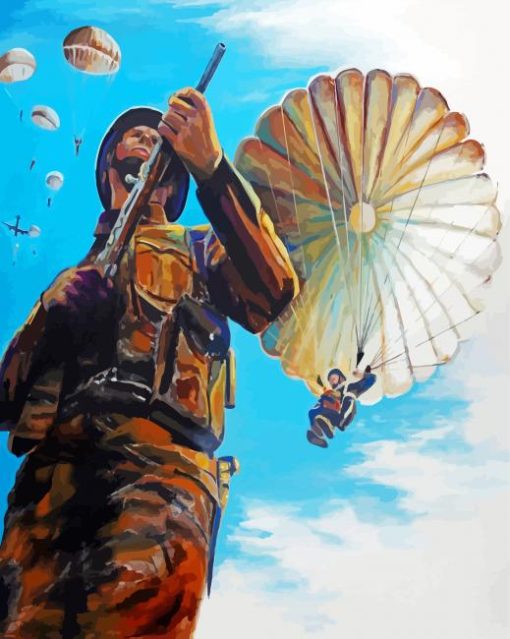 The Paratrooper Paint By Numbers