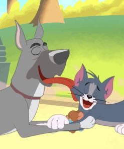 Tom And Jerry With Dog Paint By Numbers