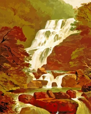 Torc Waterfall Ireland Paint By Numbers