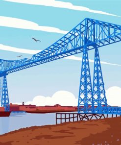 Transporter Bridge Paint By Numbers