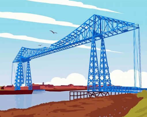 Transporter Bridge Paint By Numbers