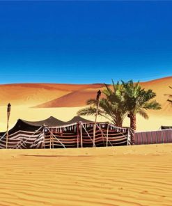 UAE Dubai Desert Camp Paint By Numbers