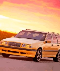 Volvo 850 Car At Sunset Paint By Numbers