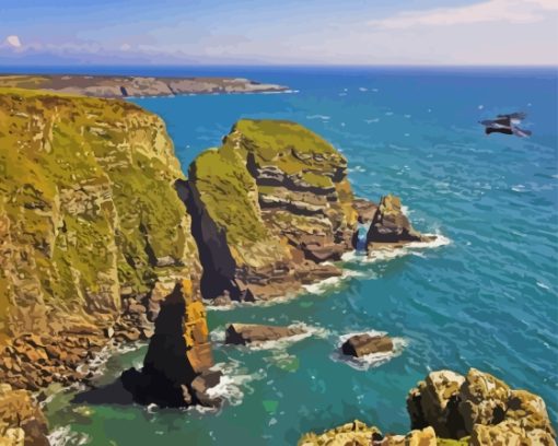 Wales South Stack Cliffs Paint By Numbers