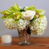 White Hydrangeas And Rose Vase Paint By Numbers