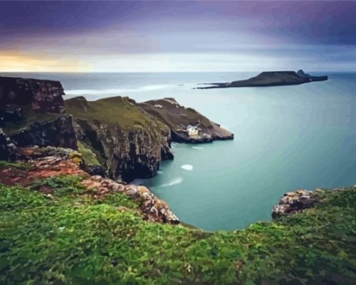 Worms Head Island Paint By Numbers