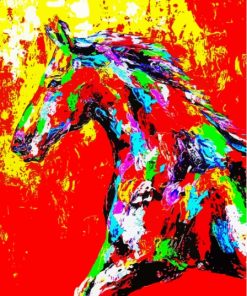 Aesthetic Abstract Horses Paint By Numbers