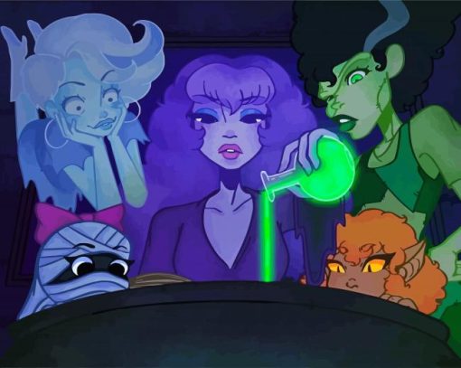 Aesthetic Scooby Doo And The Ghoul School Paint By Numbers