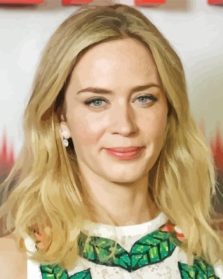 Aesthetic Emily Blunt Paint By Numbers