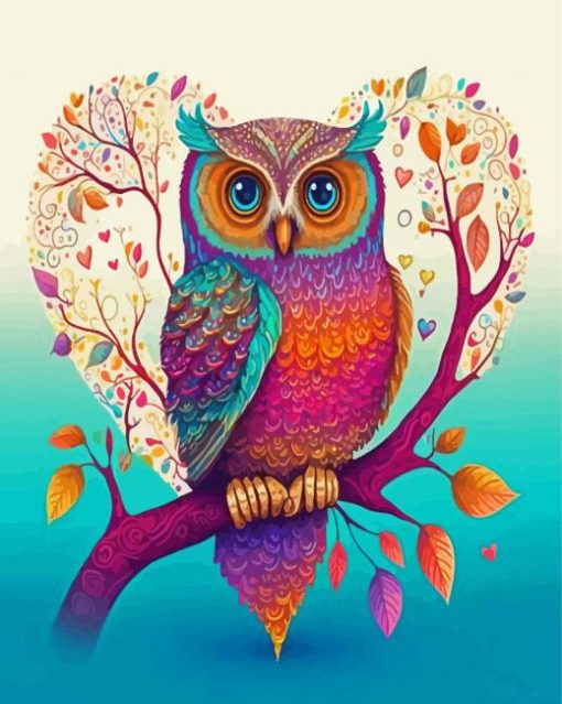 Aesthetic Owl Paint By Numbers