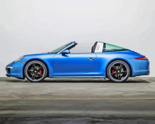 Aesthetic Porsche Targa Paint By Numbers