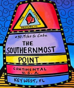 Aesthetic Southernmost Point Paint By Numbers