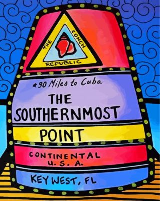 Aesthetic Southernmost Point Paint By Numbers