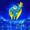 Bananaman Cartoon Paint By Numbers