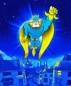 Bananaman Cartoon Paint By Numbers