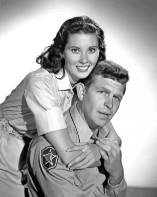 Black And White Andy Griffith Paint By Numbers