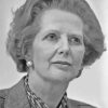 Black And White Margaret Hilda Thatcher Paint By Numbers