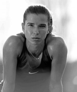 Black And White Tobin Heath Paint By Numbers