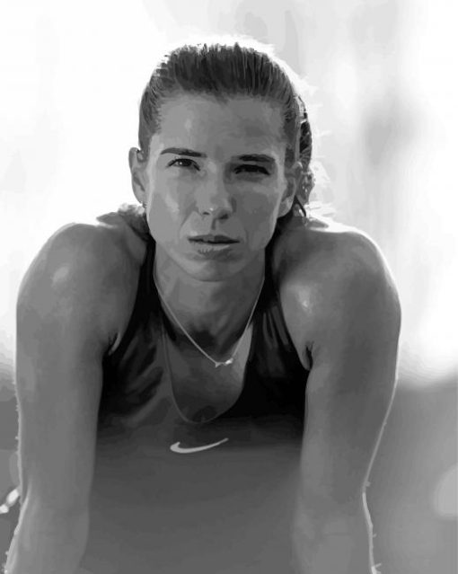 Black And White Tobin Heath Paint By Numbers