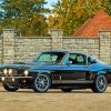 Black Fastback Mustang Paint By Numbers