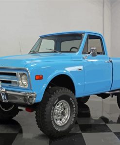 Blue 1968 Chevrolet Truck Paint By Numbers