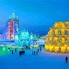 Colorful Carnivals In The Snow Paint By Numbers