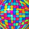 Colorful Disco Ball Paint By Numbers