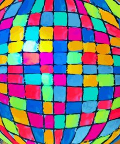 Colorful Disco Ball Paint By Numbers