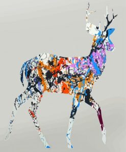 Colorful MODERN DEER Paint By Numbers