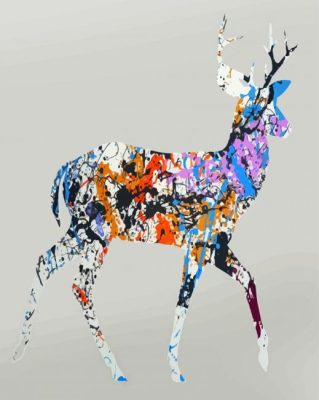 Colorful MODERN DEER Paint By Numbers