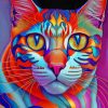 Colorful Cat Paint By Numbers