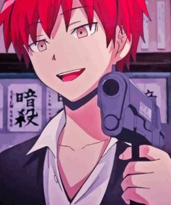 Cool Akabane Karma Paint By Numbers