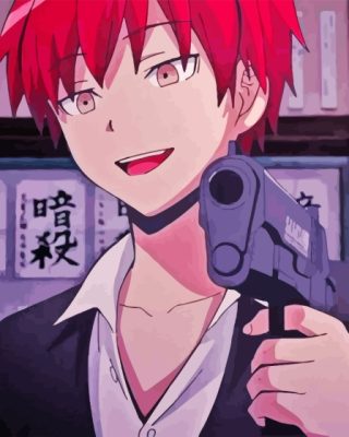 Cool Akabane Karma Paint By Numbers