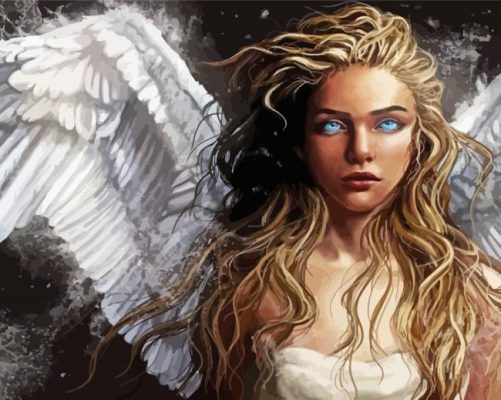 Cool Blonde Angel Paint By Numbers