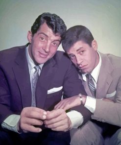 Cool Dean Martin And Jerry Lewis Paint By Numbers