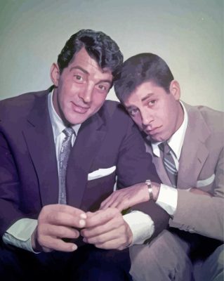 Cool Dean Martin And Jerry Lewis Paint By Numbers