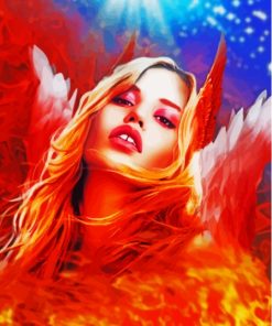 Cool Girl On Fire Paint By Numbers