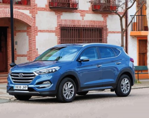 Cool Hyundai Tucson Paint By Numbers